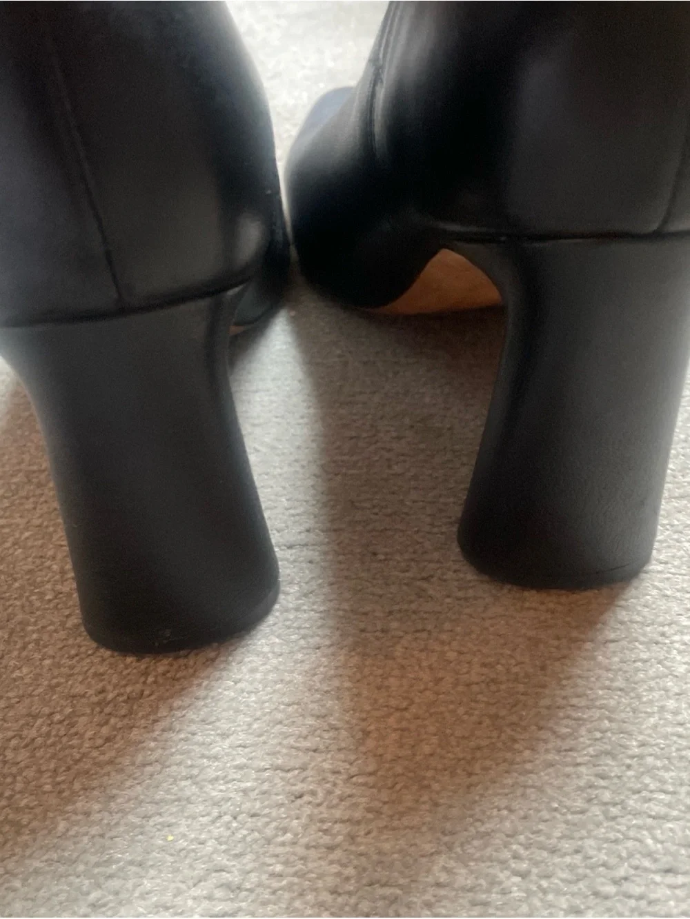 Classic Vince' Black Leather Ankle Boots - Women's Heeled Booties SZ9